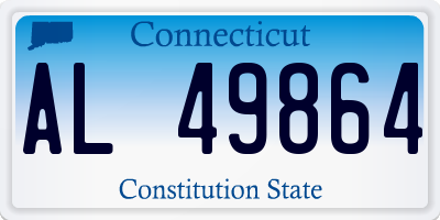 CT license plate AL49864