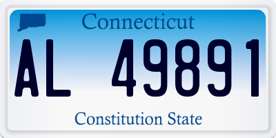 CT license plate AL49891
