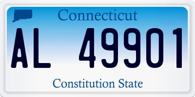 CT license plate AL49901