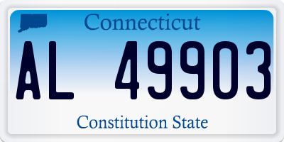 CT license plate AL49903