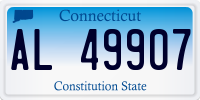 CT license plate AL49907