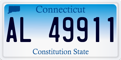 CT license plate AL49911