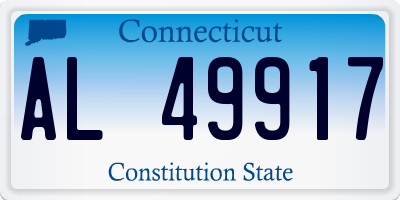 CT license plate AL49917