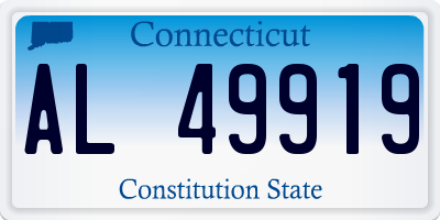 CT license plate AL49919