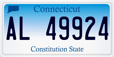 CT license plate AL49924