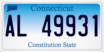 CT license plate AL49931
