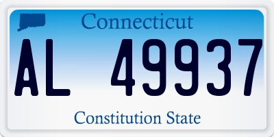 CT license plate AL49937
