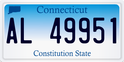 CT license plate AL49951