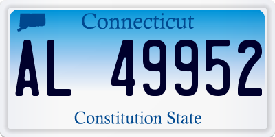 CT license plate AL49952