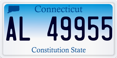 CT license plate AL49955