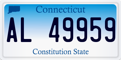 CT license plate AL49959