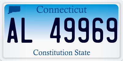 CT license plate AL49969