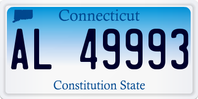 CT license plate AL49993