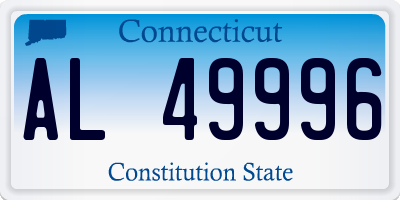 CT license plate AL49996