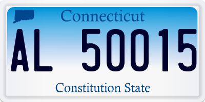 CT license plate AL50015
