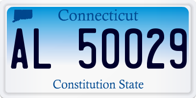 CT license plate AL50029