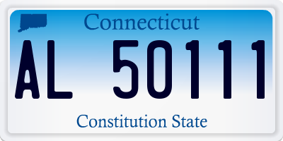 CT license plate AL50111