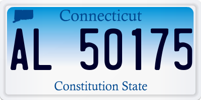 CT license plate AL50175