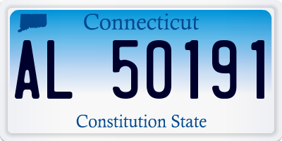 CT license plate AL50191