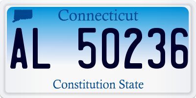 CT license plate AL50236