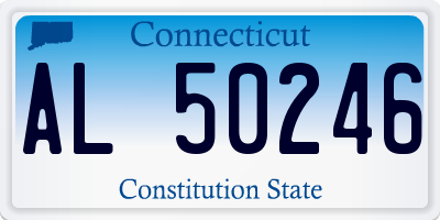CT license plate AL50246