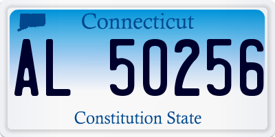 CT license plate AL50256