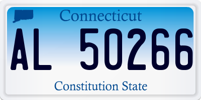CT license plate AL50266