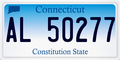 CT license plate AL50277