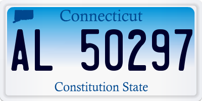 CT license plate AL50297