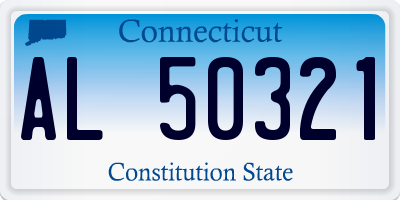 CT license plate AL50321