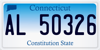 CT license plate AL50326
