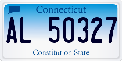 CT license plate AL50327