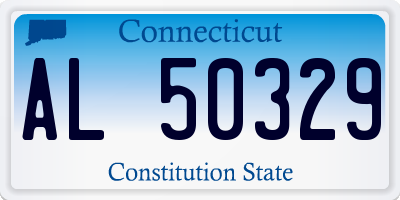 CT license plate AL50329