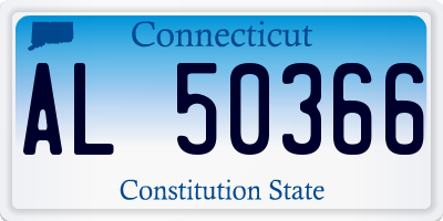 CT license plate AL50366