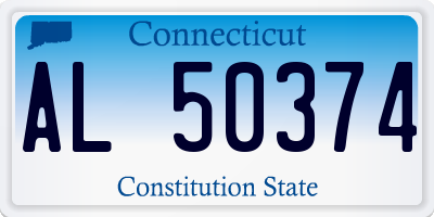 CT license plate AL50374