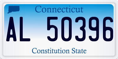 CT license plate AL50396