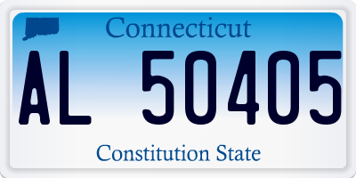 CT license plate AL50405