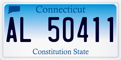 CT license plate AL50411