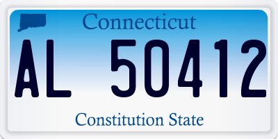 CT license plate AL50412