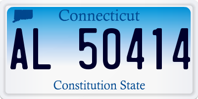 CT license plate AL50414