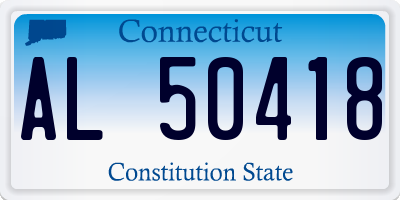 CT license plate AL50418