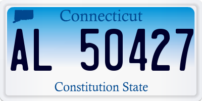 CT license plate AL50427
