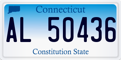 CT license plate AL50436