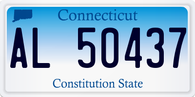 CT license plate AL50437