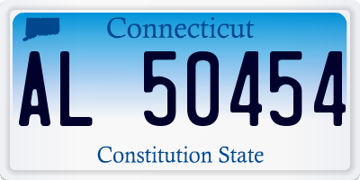 CT license plate AL50454