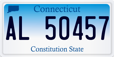 CT license plate AL50457