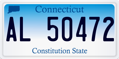 CT license plate AL50472