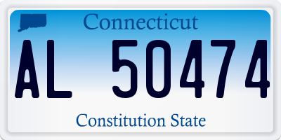 CT license plate AL50474