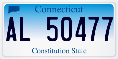 CT license plate AL50477