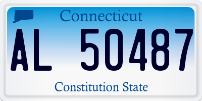 CT license plate AL50487